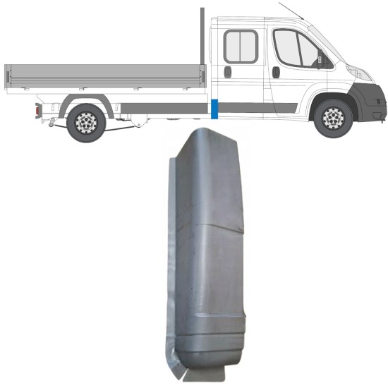Painel de reparação do canto traseiro para Fiat Ducato 2006-2026 / Direito 16614