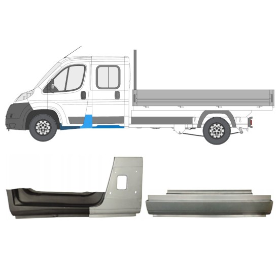 Kit de reparos para Fiat Ducato 2006-2014 / Esquerdo / Cabine dupla / 14801