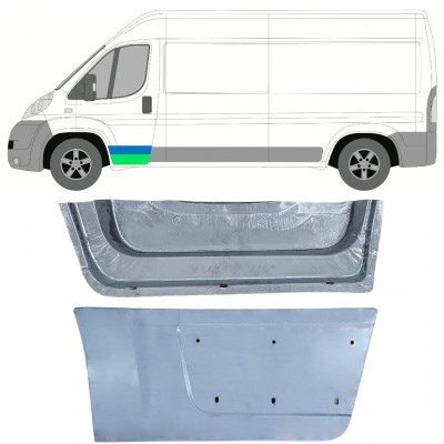 Painel de reparação interna e externa das portas dianteiras para Fiat Ducato 2006- / Esquerdo / Conjunto 12005