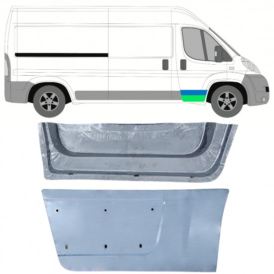 Painel de reparação interna e externa das portas dianteiras para Fiat Ducato 2006- / Direito / Conjunto 12004