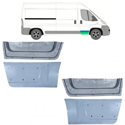 Painel de reparação interna e externa das portas dianteiras para Fiat Ducato 2006- / Conjunto 12006