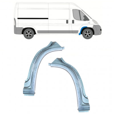 Painel de reparação do arco da roda dianteira para Fiat Ducato 2006- / Esquerda+Direita / Conjunto 11471