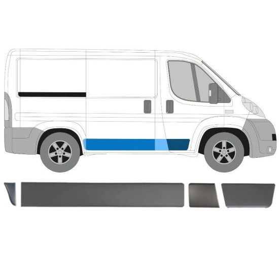 Conjunto de molduras para Fiat Ducato 2006-2014 / Direito / 15025