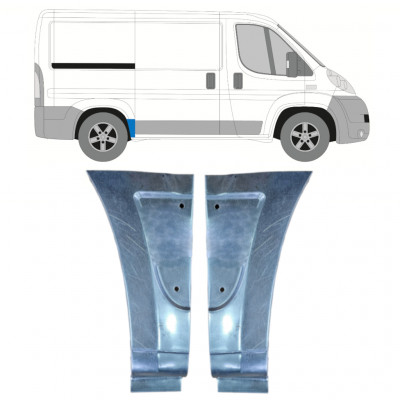 Painel de reparação do guarda-lamas traseiro para Fiat Ducato 2006- / SWB / Conjunto 11474