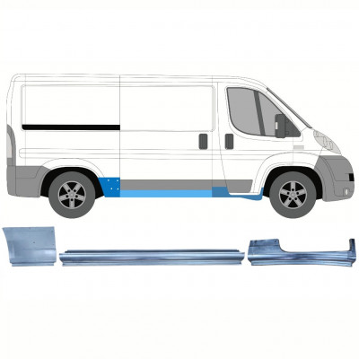 Kit de reparos para Fiat Ducato Boxer Relay Jumper 2006-  / SWB / Direito /  12418