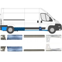 Painel de reparação da soleira para Peugeot Boxer 2006-2026 / Esquerda+Direita / Conjunto 14162