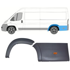 Moldura lateral do guarda-lamas traseiro com Luz para Peugeot Boxer 2006-2014 / Esquerdo / Conjunto 14469
