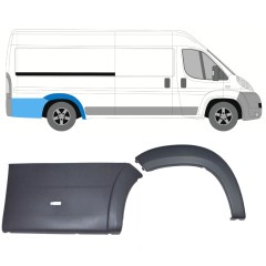Conjunto de molduras do guarda-lamas traseiro para Peugeot Boxer 2006-2018 / Direito / 14434
