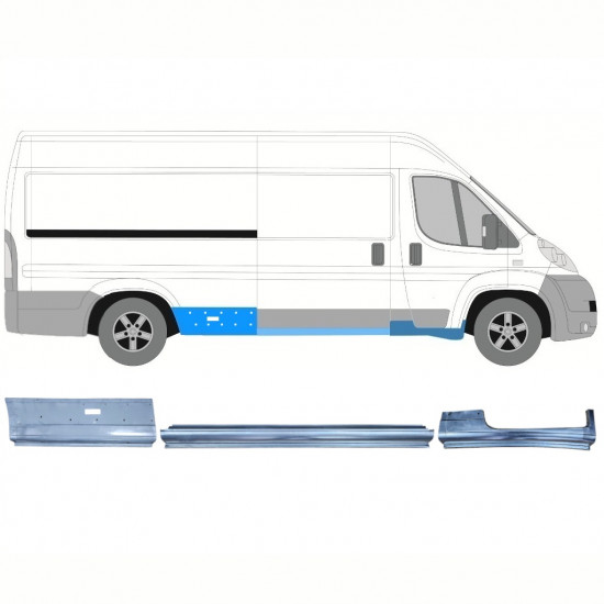 Kit de reparos para Fiat Ducato Boxer Relay Jumper 2006-  / LWB / Direito /  12422