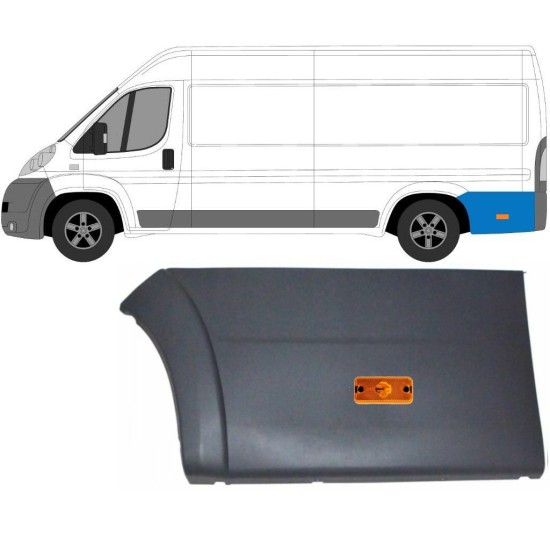 Moldura lateral traseira com Luz para Fiat Ducato 2006-2018 / Esquerdo / Conjunto 10681