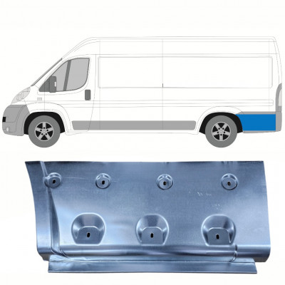 Painel de reparação do guarda-lamas traseiro para Fiat Ducato 2006- / LWB / Esquerdo 8655