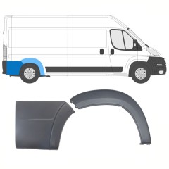Conjunto de molduras do guarda-lamas traseiro para Peugeot Boxer 2006-2018 / Direito / 14408