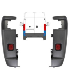 Canto do para-choque traseiro 270 graus para Fiat Ducato 2006-2018 / Esquerda+Direita / Conjunto 9835