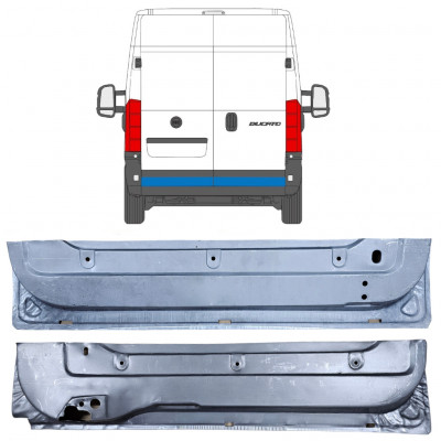 Painel de reparação das portas traseiras para Fiat Ducato 2006-  / Conjunto 11673