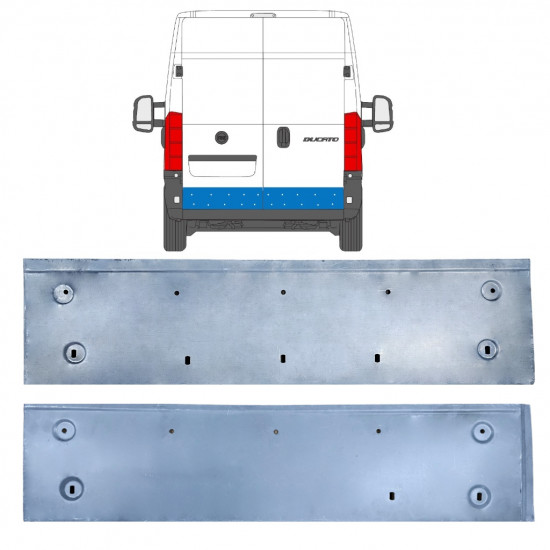 Painel de reparação das portas traseiras para Fiat Ducato 2006- / Conjunto 11670