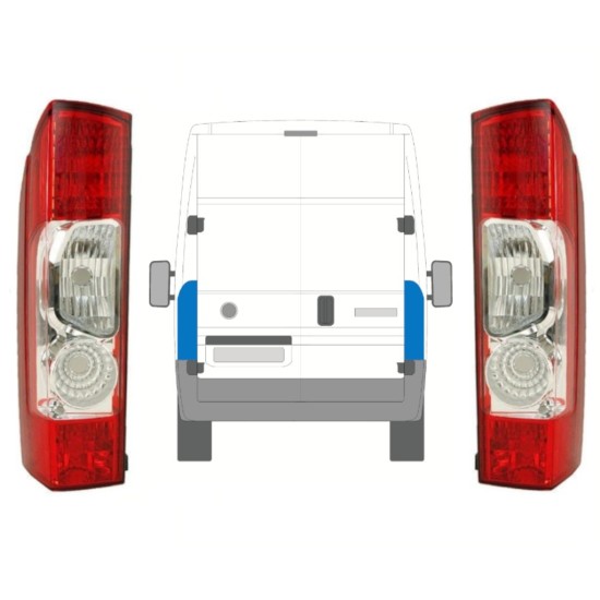Luz traseira para Fiat Ducato 2006-2014 / Esquerda+Direita / Conjunto 10026