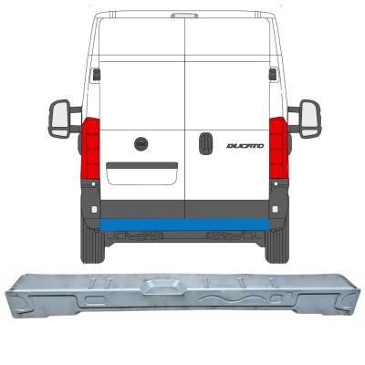 Painel de reparação da travessa traseira para Peugeot Boxer 2006-2026 16870
