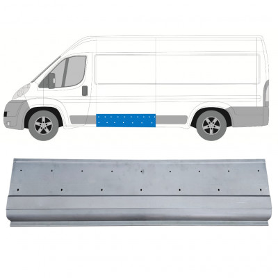 Painel de reparação lateral externa com orifícios para a moldura para Fiat Ducato 2006-  / Esquerdo 12446