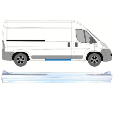 Soleira completa para porta deslizante para Peugeot Boxer 2006-2026 / Direito 13848