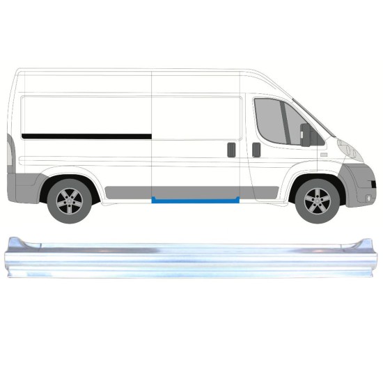 Soleira completa para porta deslizante para Fiat Ducato 2006-2026 / Direito 8316