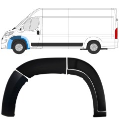 Conjunto de molduras do guarda-lamas dianteiro para Peugeot Boxer 2018-2023 / Esquerdo / 14405