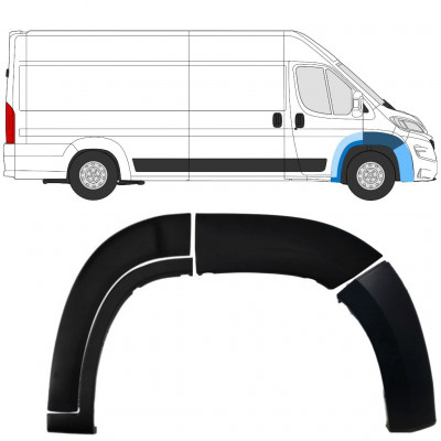 Conjunto de molduras do guarda-lamas dianteiro para Fiat Ducato Boxer Relay 2018- / Direito /  8470