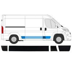 Conjunto de molduras para Peugeot Boxer 2018- / Direito / 15435