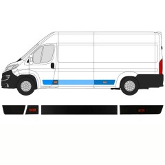Conjunto de molduras para Peugeot Boxer 2018- / Esquerdo / 14423