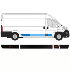 Conjunto de molduras para Citroen Jumper 2018- / Direito / 14421