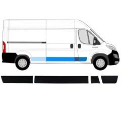 Conjunto de molduras para Citroen Jumper 2018- / Direito / 14415