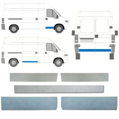 Painel de reparação das portas para Citroen Jumper 1994-2006 / Esquerda+Direita / Conjunto 14356