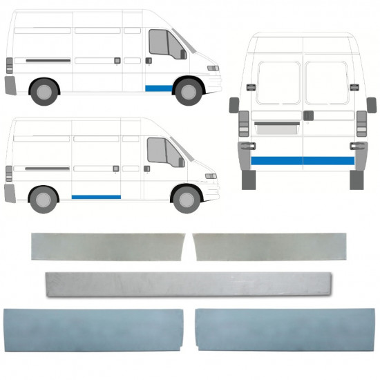 Painel de reparação das portas para Fiat Ducato Boxer Relay Jumper 1994-2006 / Conjunto 12627