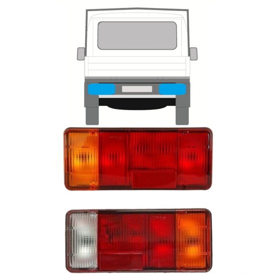 Luz traseira para Fiat Ducato 1994-2002 / Esquerda+Direita / Conjunto 9757