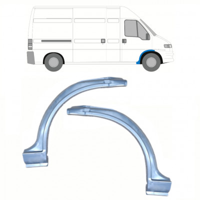 Painel de reparação do arco da roda dianteira para Fiat Ducato 1994-2006 / Esquerda+Direita / Conjunto 10701