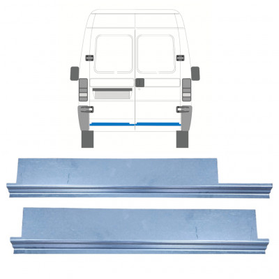 Painel de reparação interna das portas traseiras para Fiat Ducato Boxer Relay Jumper 1994-2006 / Esquerda+Direita / Conjunto 9747