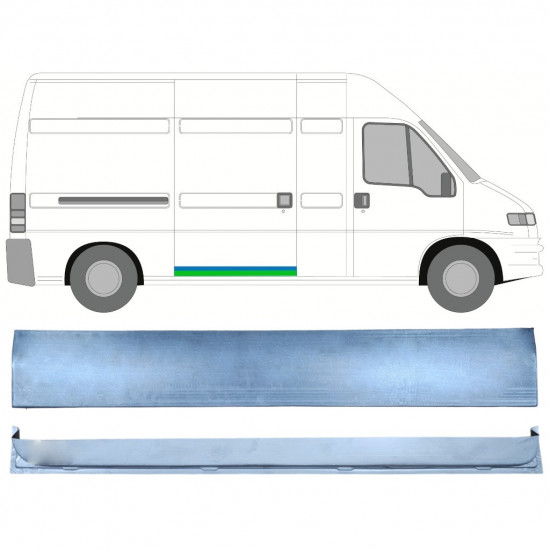 Painel de reparação das portas deslizantes para Fiat Ducato Boxer Relay Jumper 1994-2006 / MWB / LWB / Direito /  12688