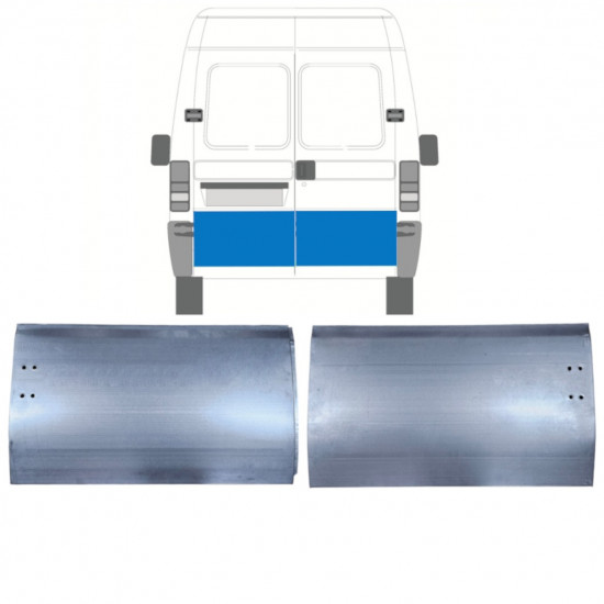 Painel de reparação das portas traseiras para Fiat Ducato Boxer Relay Jumper 1994-2006 / Esquerda+Direita / Conjunto 9752