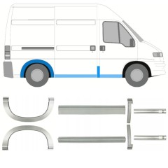 Painel de reparação da soleira com guarda-lamas traseiro para Peugeot Boxer 1994-2006 / Conjunto 14223
