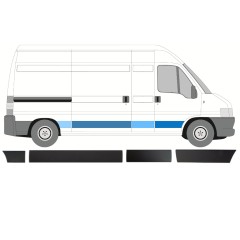 Conjunto de molduras para Peugeot Boxer 2002-2006 / Direito / 14390
