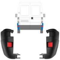 Canto do para-choque traseiro para Fiat Ducato 2002-2006 / Esquerda+Direita / Conjunto 9816