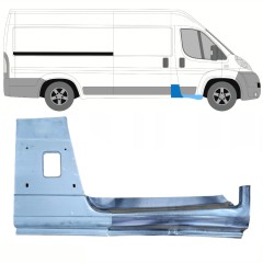 Painel de reparação do pilar com Painel de reparação da soleira para Peugeot Boxer 2006-2025 / Direito / Conjunto 13951