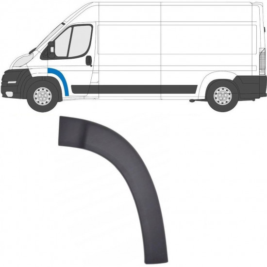 Moldura da porta dianteira para Fiat Ducato 2006- / Esquerdo 6543