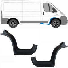 Painel de reparação do guarda-lamas dianteiro com parte da soleira para Fiat Ducato 2006-2025 / Esquerda+Direita / Conjunto 10247