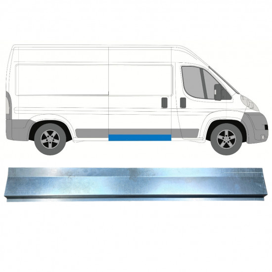 Painel de reparação interna da soleira para Fiat Ducato 2006- / Esquerda = Direita (simétrico) 12827