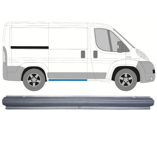 Soleira completa para porta deslizante para Fiat Ducato 2006-2014 / Direito 14734 Soleira completa para porta deslizante para Fiat Ducato 2006-2014 / Direito 14734