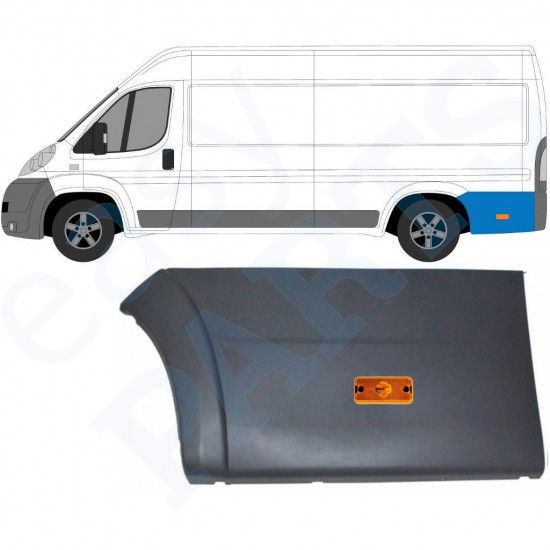 Moldura lateral traseira com Luz para Fiat Ducato 2006- / LWB / Esquerdo /  10681