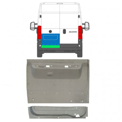 Painel de reparação das portas traseiras para Fiat Ducato 2006- / Esquerdo / Conjunto 11681