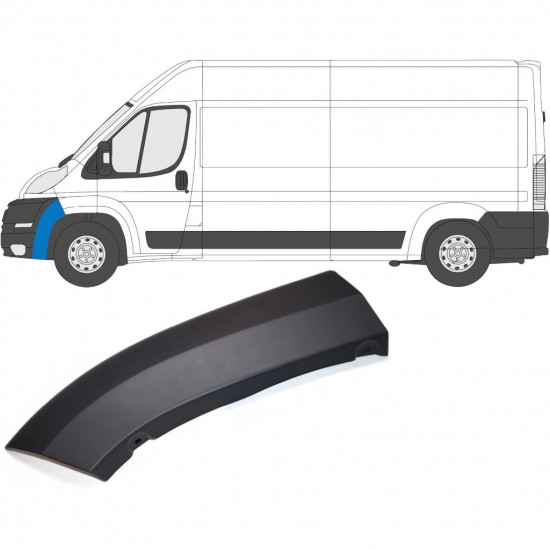 Moldura lateral do para-choque dianteiro para Fiat Ducato 2006- / Esquerdo 6539