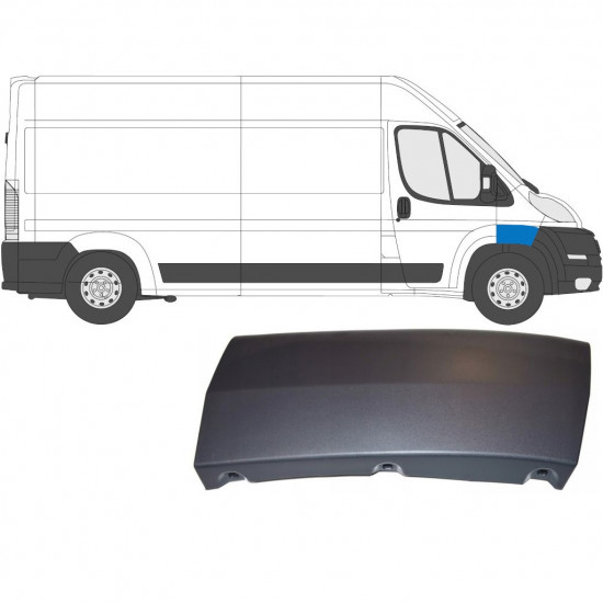 Moldura lateral do guarda-lamas dianteiro para Fiat Ducato 2006- / Direito 6540