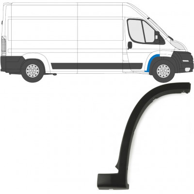 Moldura lateral do guarda-lamas dianteiro para Fiat Ducato 2006- / Direito 6534